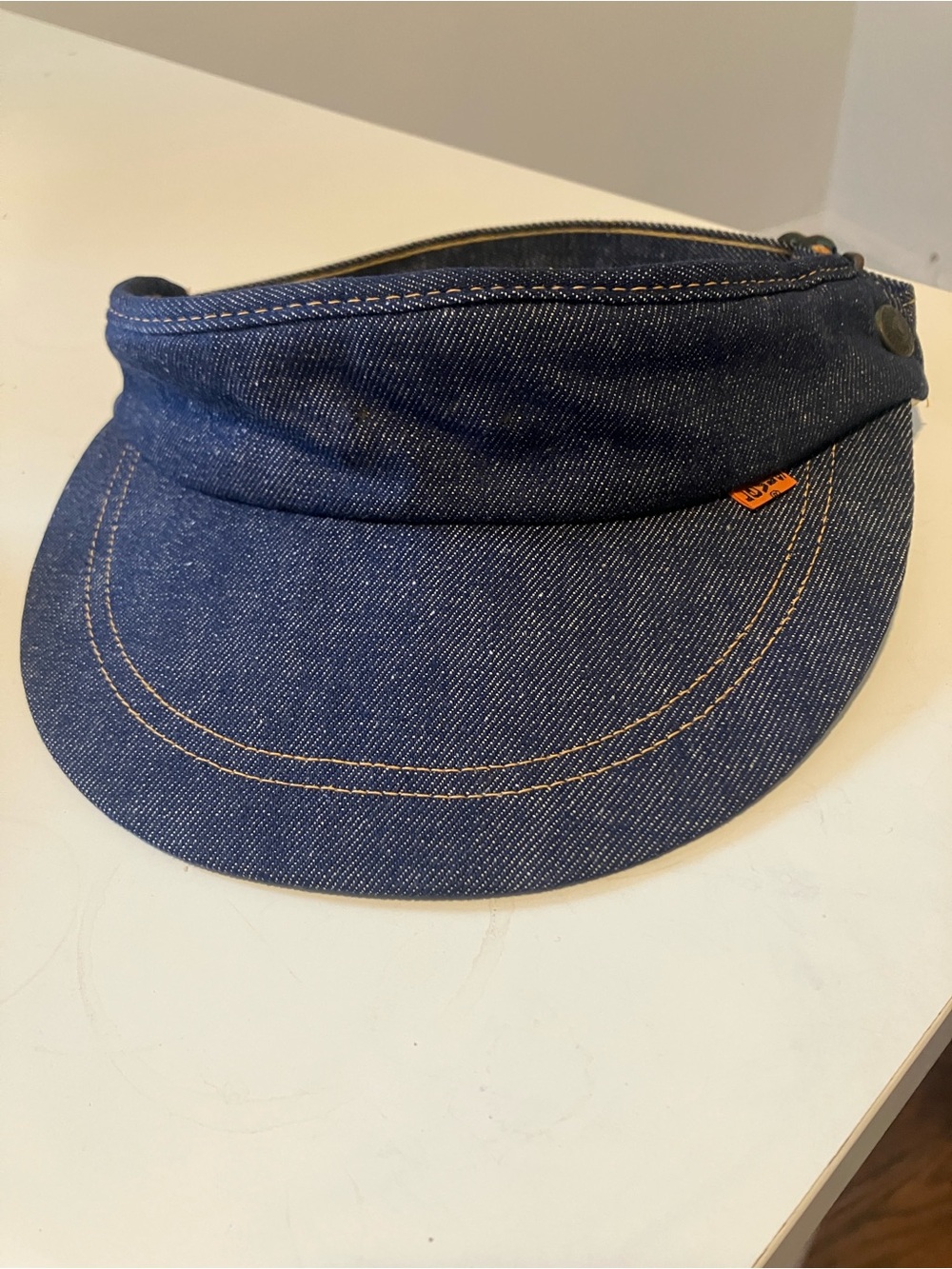 70s Vintage Levi’s Orange Tab Denim Visor Cap